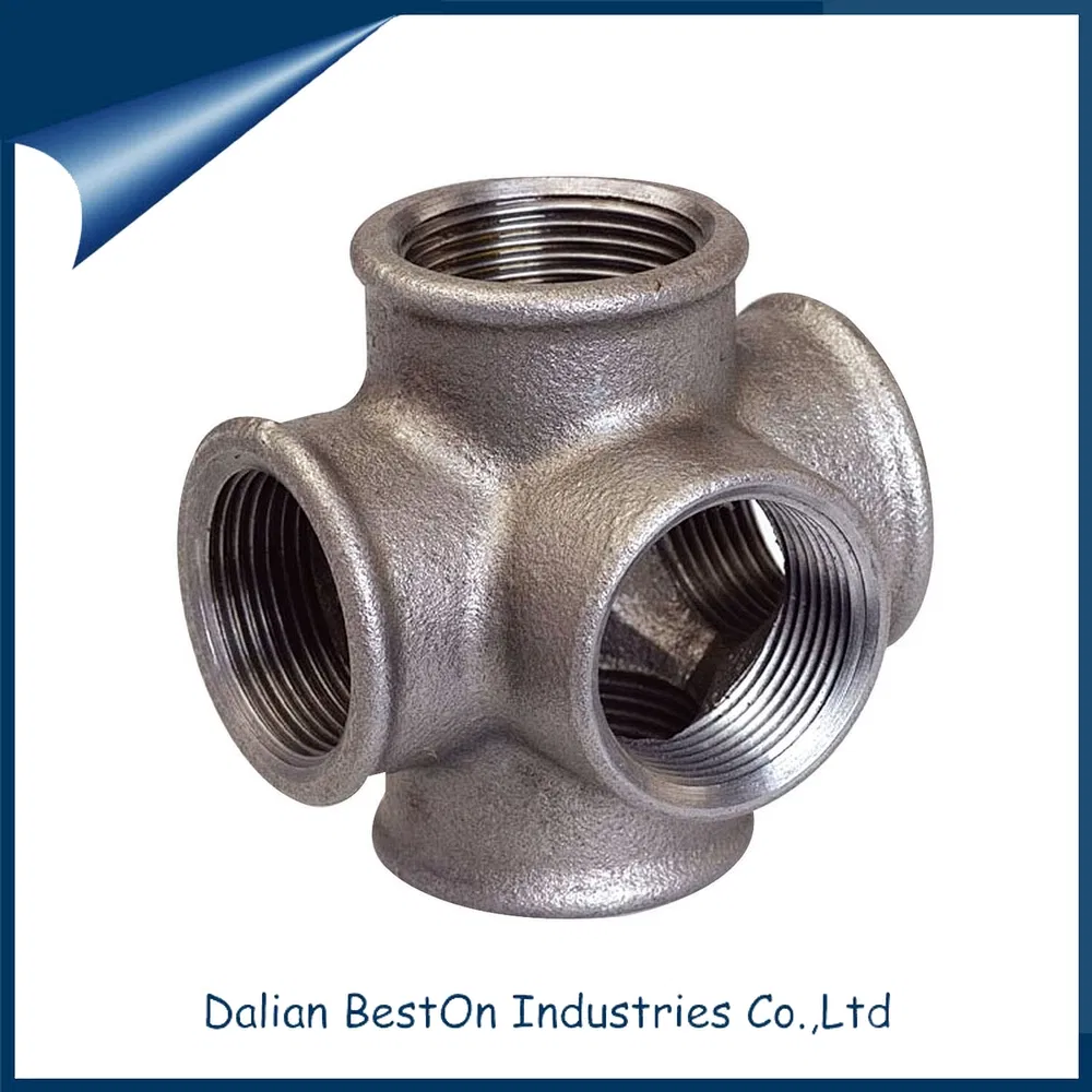 En10242 Galvanized Threaded Malleable Cast-Iron Pipe Fittings for HVAC Water Loops