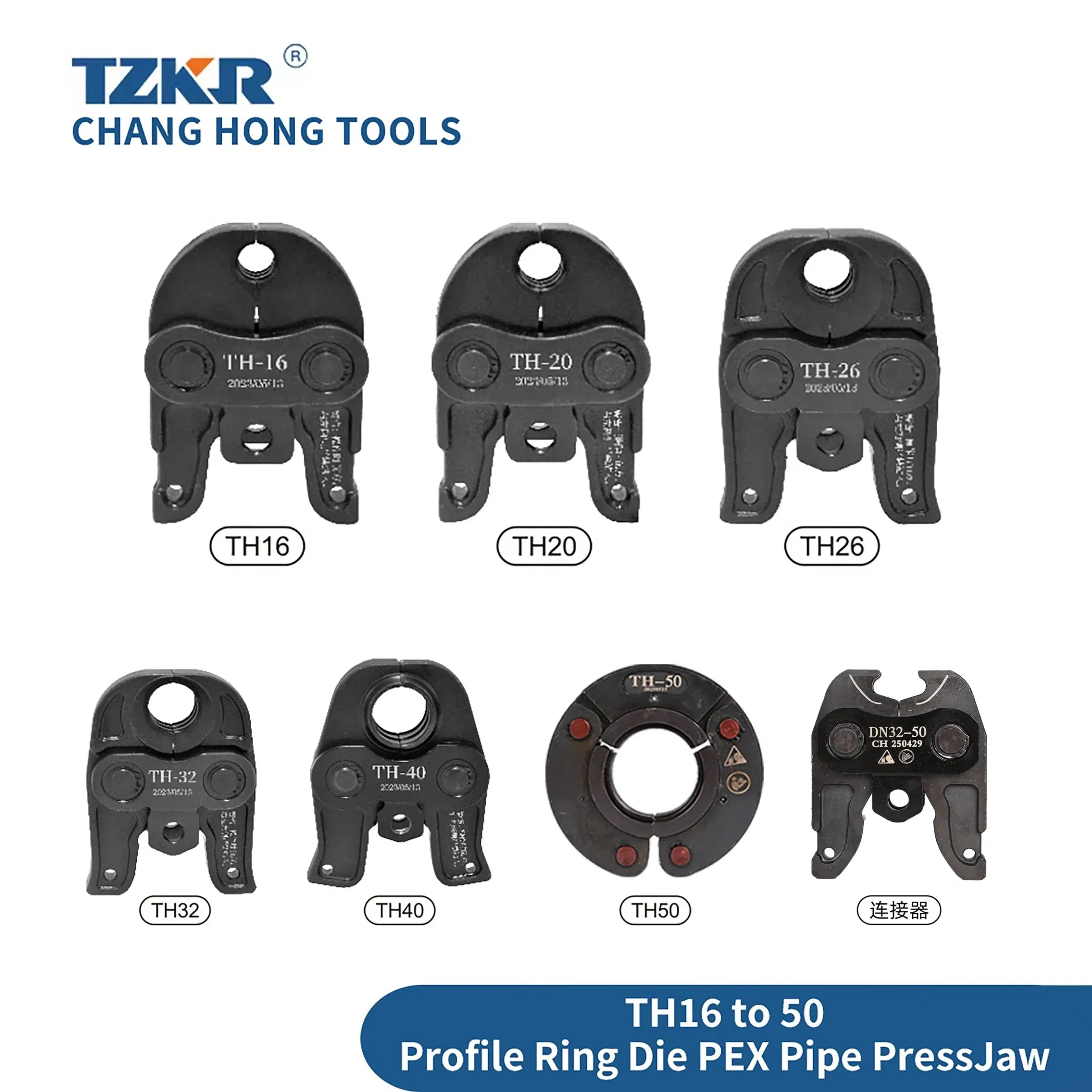 Th Profile 16 to 50 Efficient Precise Durable Crimping Tool Ring Die Pex Pipe Press Jaws