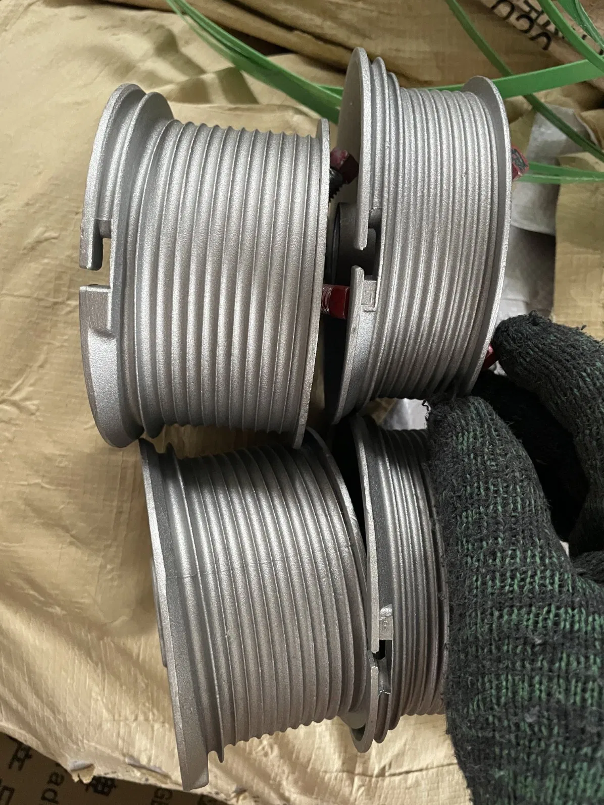 8 Inches Aluminum Drum Cable Reel Belong Garage Door Parts