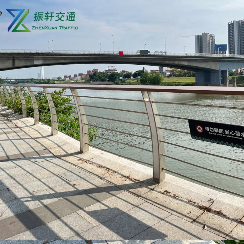 Bridge Crash Guardrail with Platform Guardrail Aluminum River Guardrail