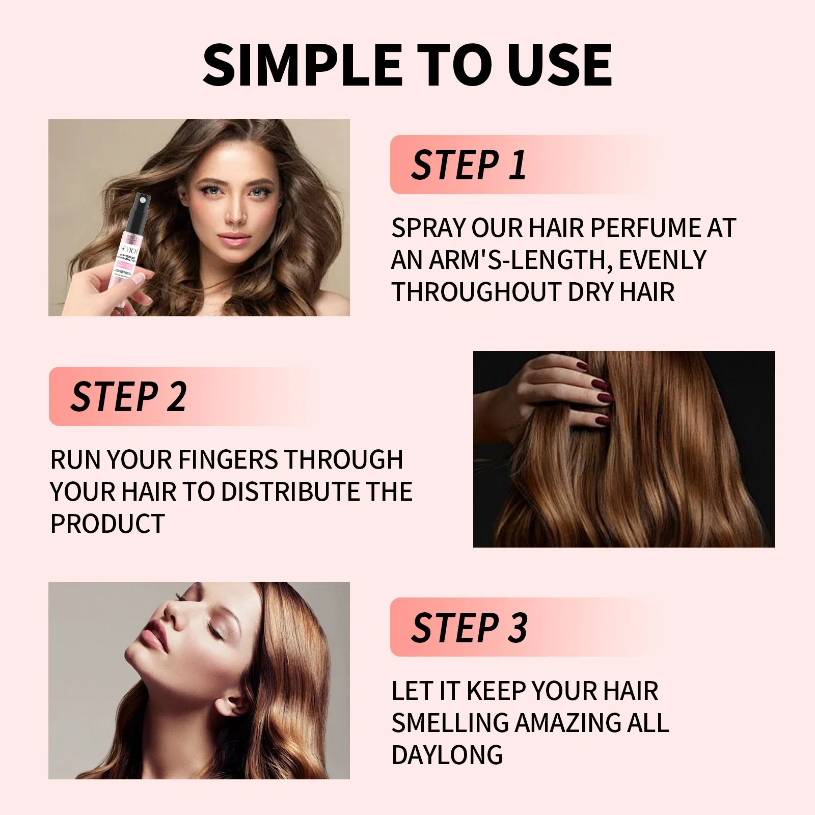 5ml Hair Perfume Luxury Fragrance Refreshing & Invigorating Scent Hair Perfume Spray