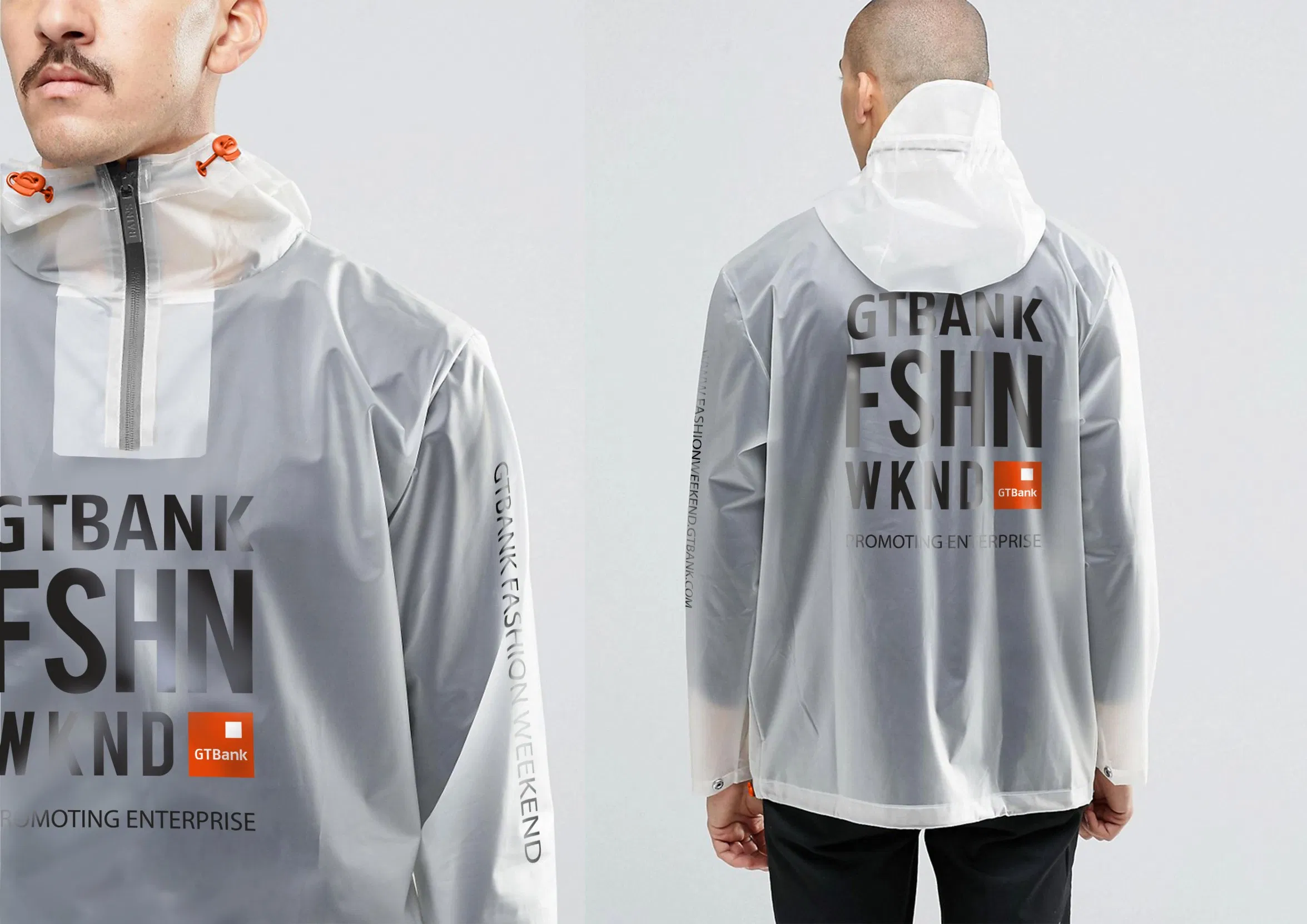 Security EVA Raincoat Waterproof Motorcycle Rain Coat Safety Reflective Raincoat