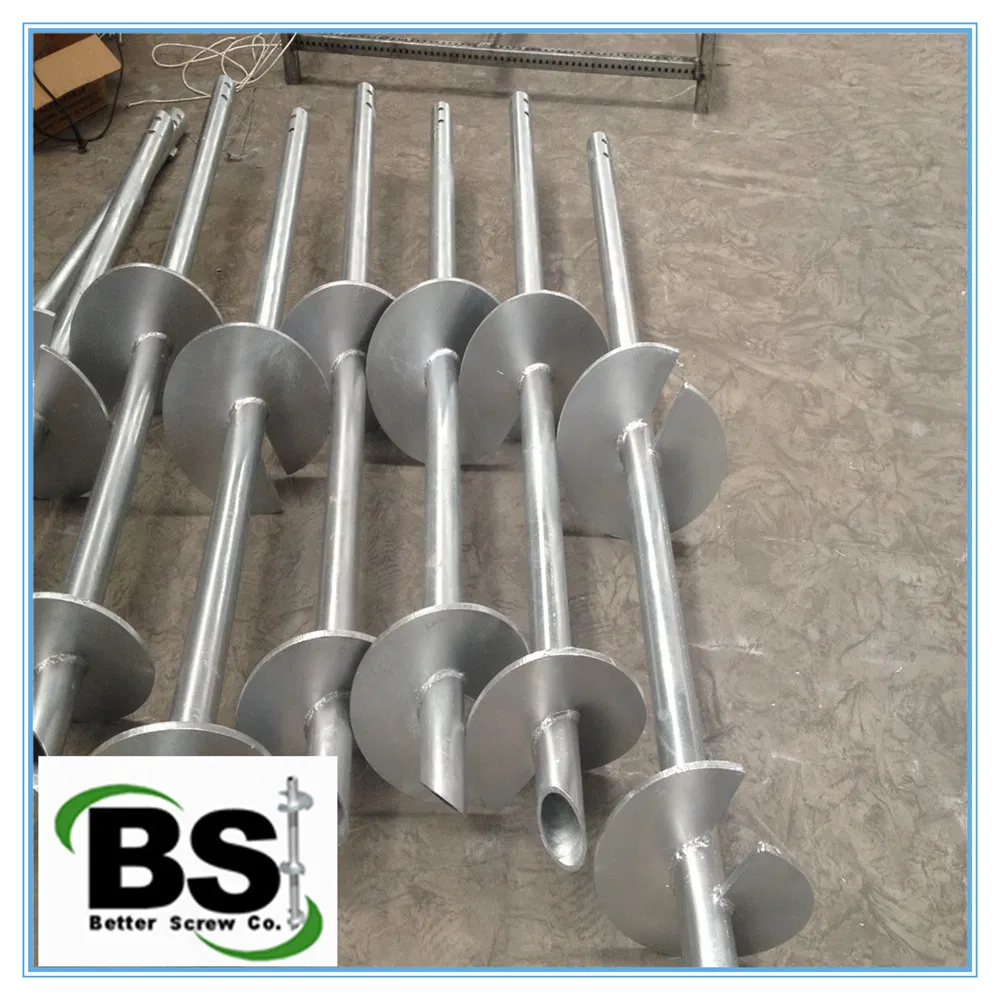 Transportable Buildings Helical Screw Piles with High-Strength Steel