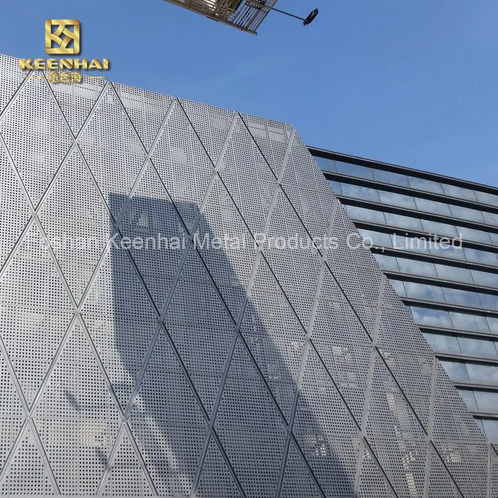 Decoration Material Perforated Curtain Wall Aluminum Panel Cladding (CW-03)