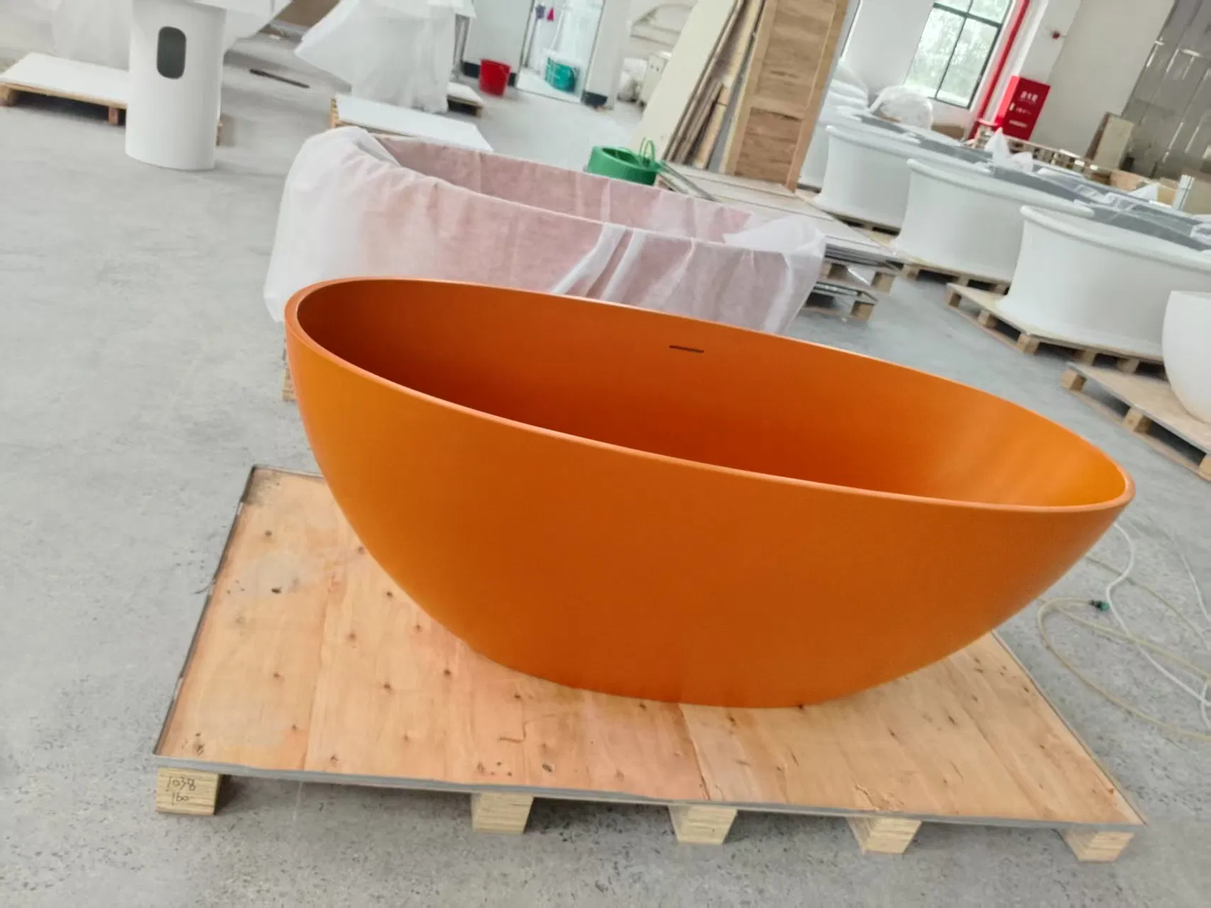 Каменная ванна для ванной комнаты треугольная зеленая