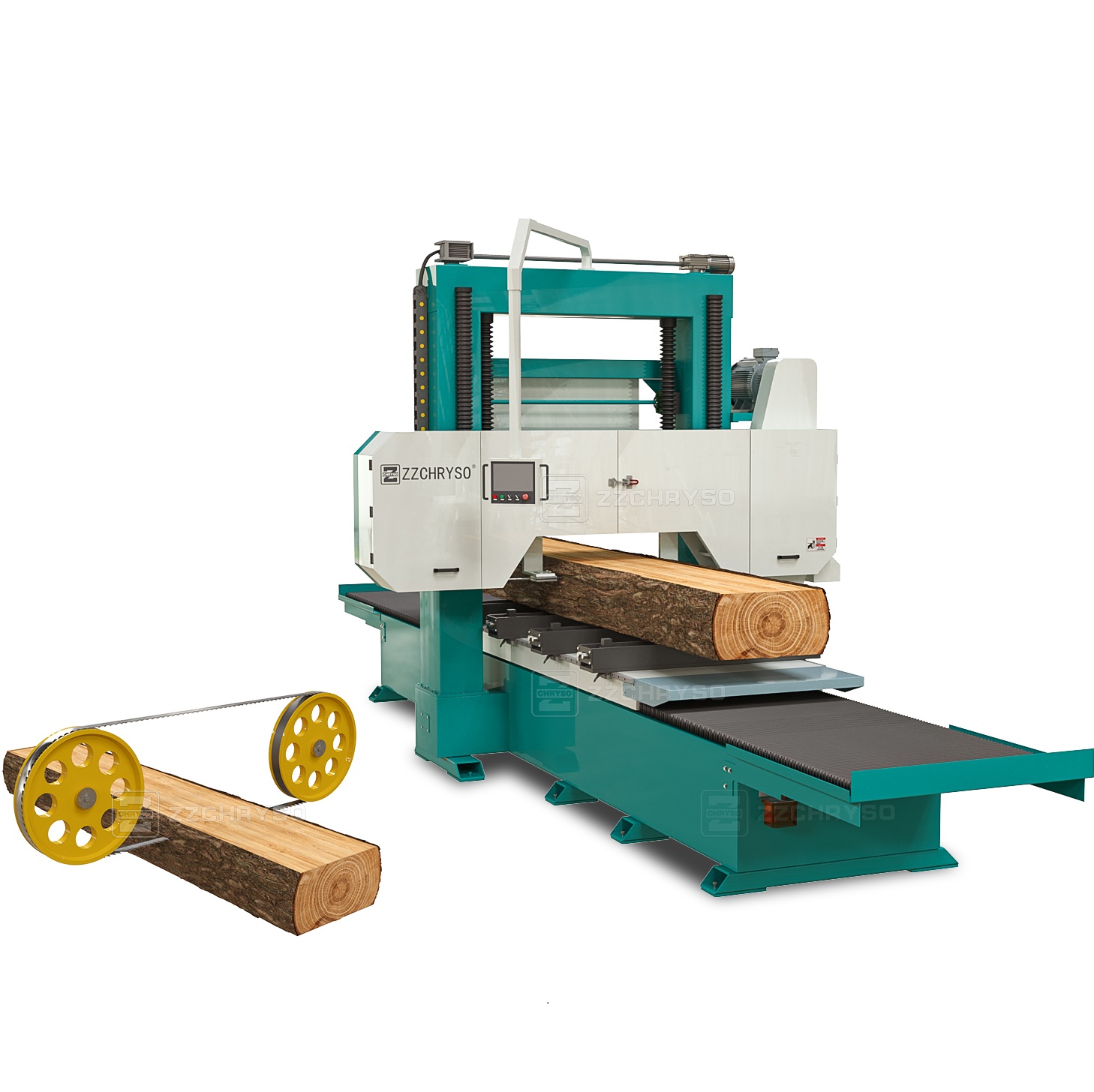 Ленточная пила по дереву для распиловки универсальная