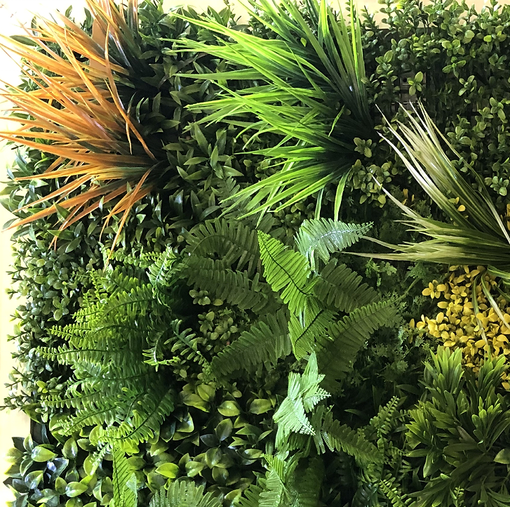 Стена зеленая вертикальная искусственная трава 1x1 м