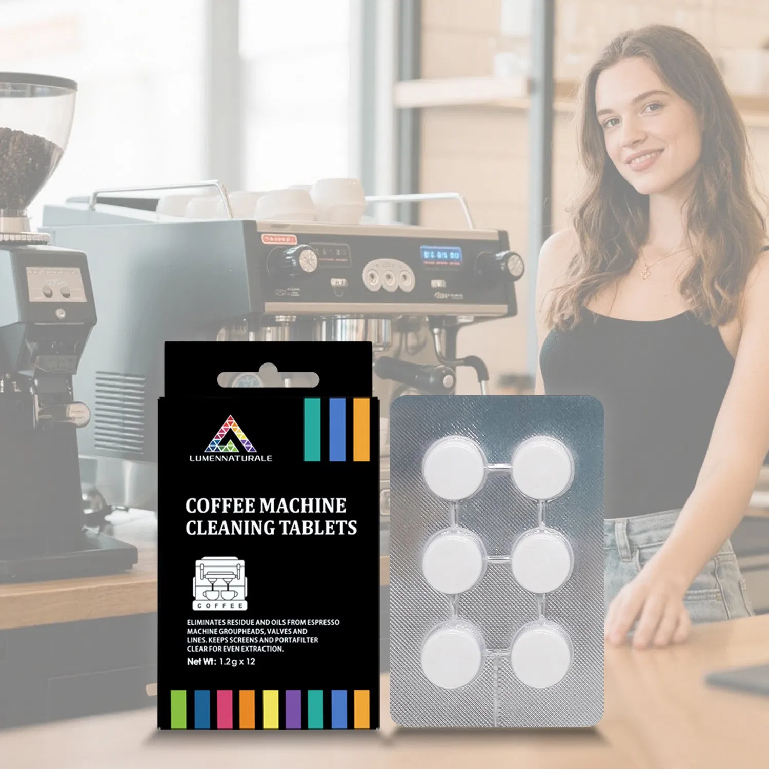 Effective Detergent De Limpieza Based Coffee Machine Cleaning Tablets for Deep Clean