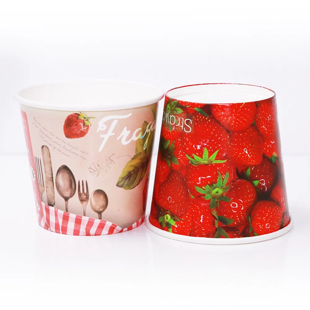 Popular Beautiful Printed Disposable Paper Flower Plant Bucket