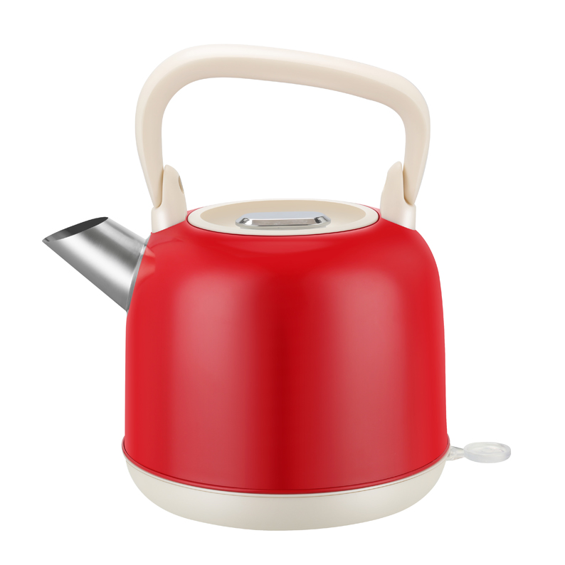 2.2L Electric Kettle - 201/304 Stainless Steel Inside, Color Painted Outside