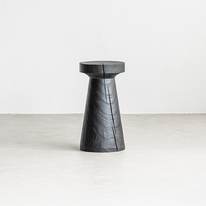 Журнальный столик и прикроватная тумба деревянные черные