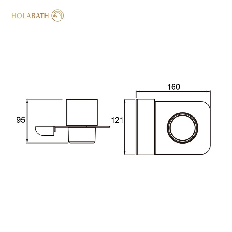 Держатель для стакана из нержавеющей стали 304