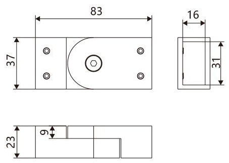 OEM Bathroom Shower-Enclosure Hardware Accessories Patch-Fitting 304-Stainless-Steel Adjustable Swiveling Header Clamp Bracket Pipe-Fitting