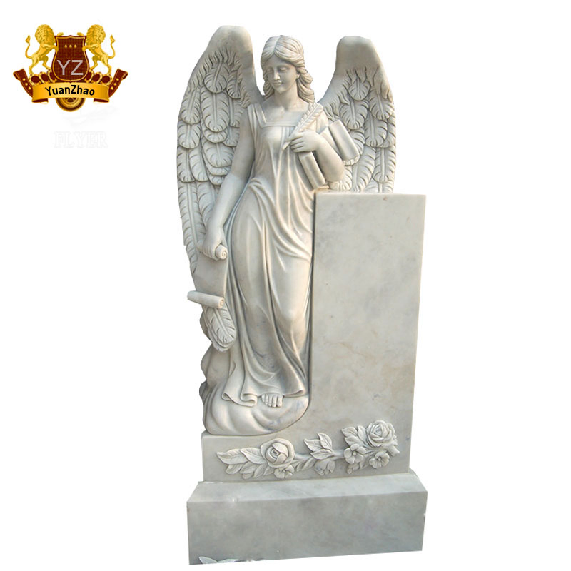 Exquisite Design Nature Marble Granite Angel Monuments Headstone
