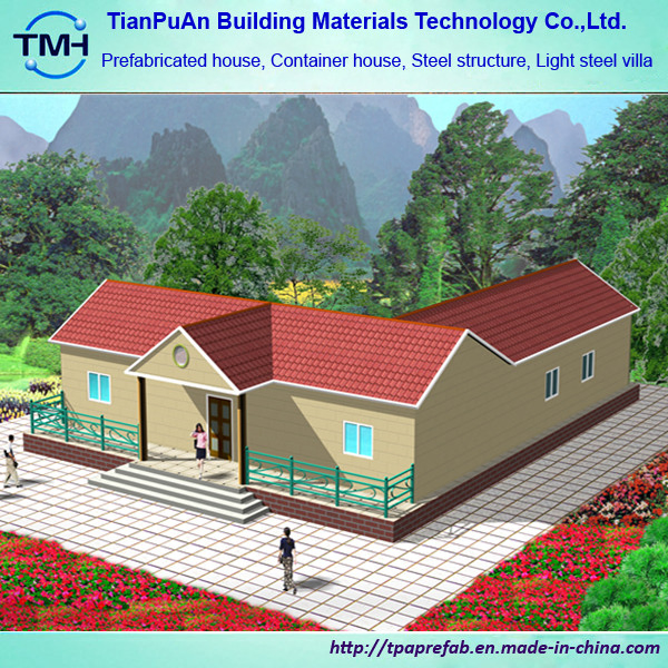 Prefabricated Luxury Tiny Building Customized Modern Design Light Steel Villa House with Garage