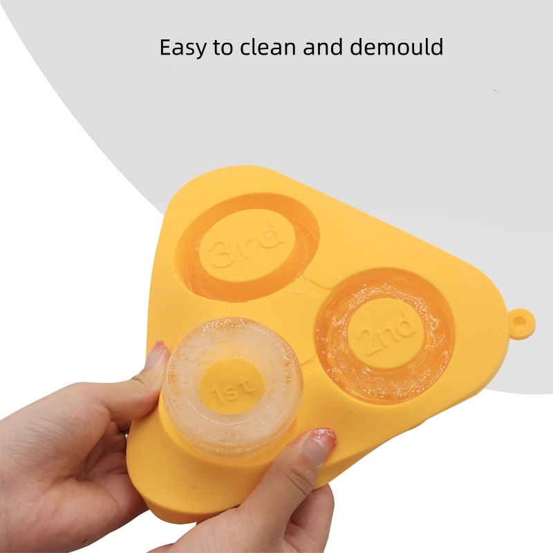 Ice Mold for Stanley Cup, Silicone Ice Cube Tray with Lid for 20 30 40 Oz Tumbler Cup, Cylinder Ice Maker