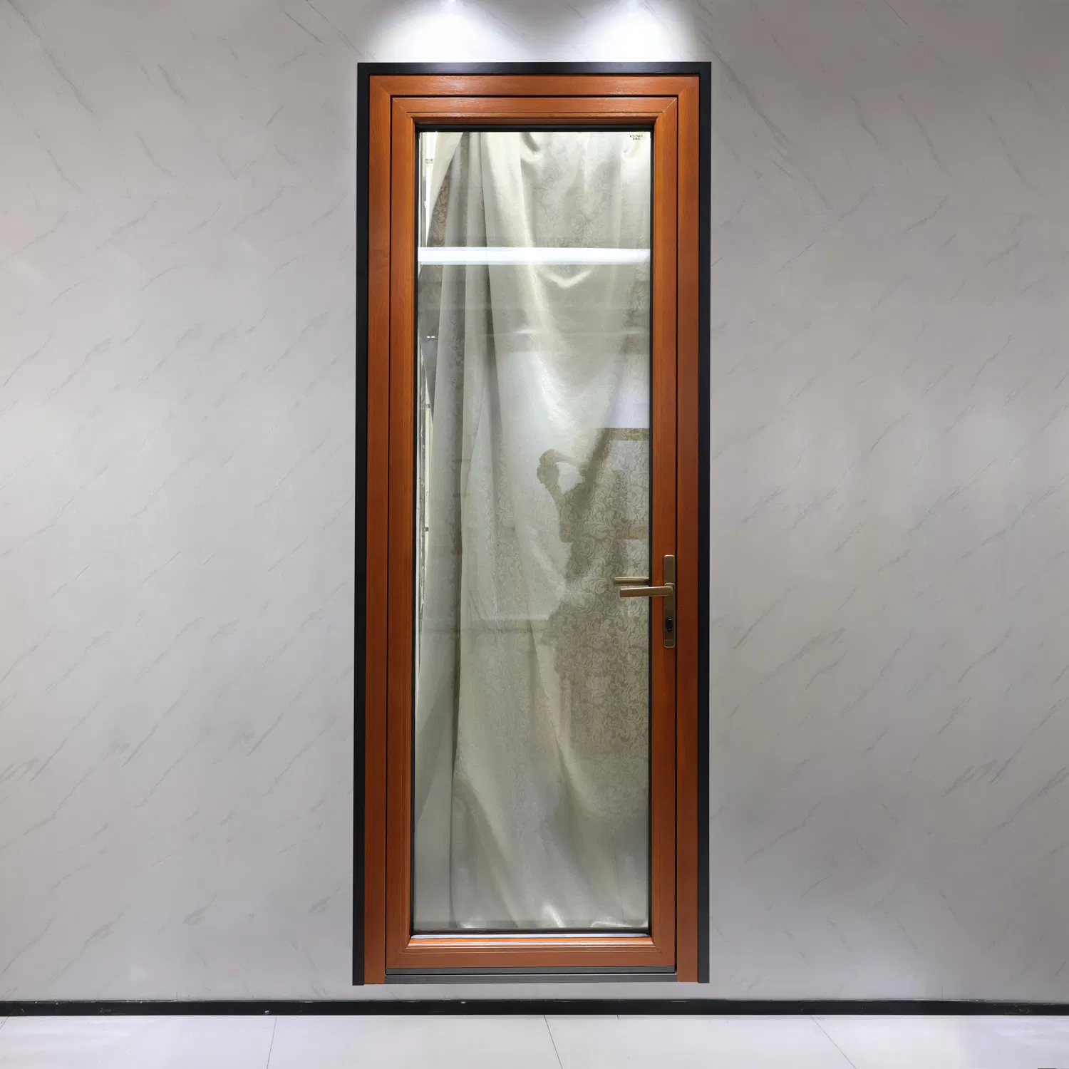 Energy Saving High Performance Aluminum Clad Wood French Door Single Door