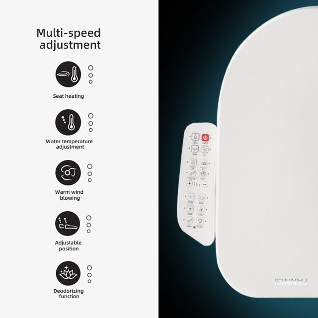 Bathroom Smart Sanitary Intelligent Flush Toilet Seat with