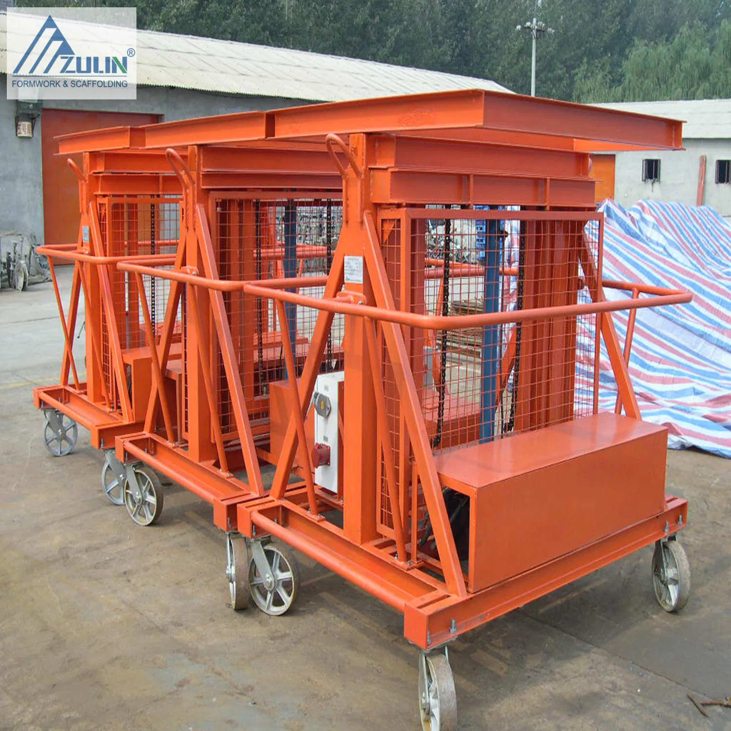 Construction Shovel Stainless Steel Zulin Hydraulic Hand Lift Formwork Trolley