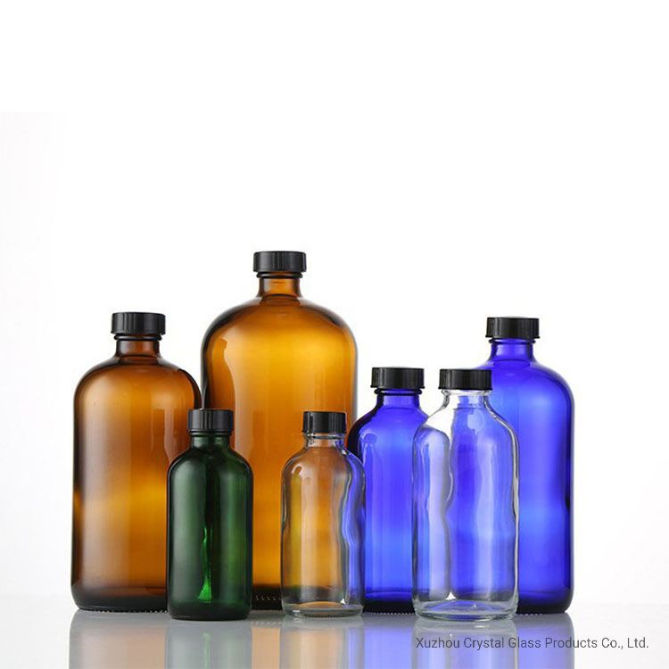 Wholesale Room 500ml Clear Amber Black Frosted White Boston Glass Spray Bottle