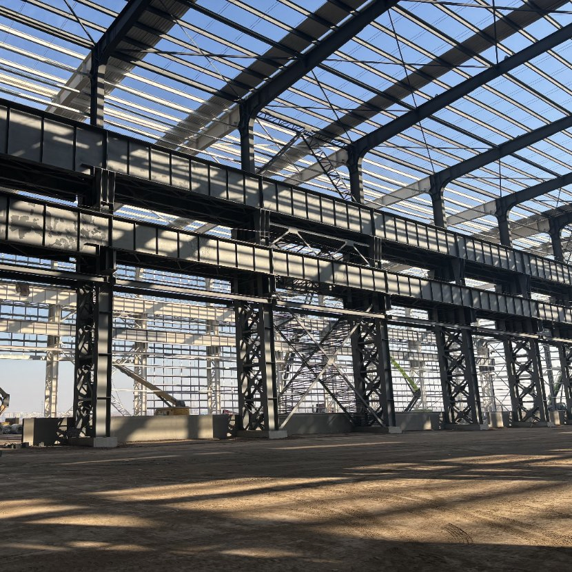 Q235 Prefabrication Modular Design Galvanization Steel Warehouse with H-Shaped Steel