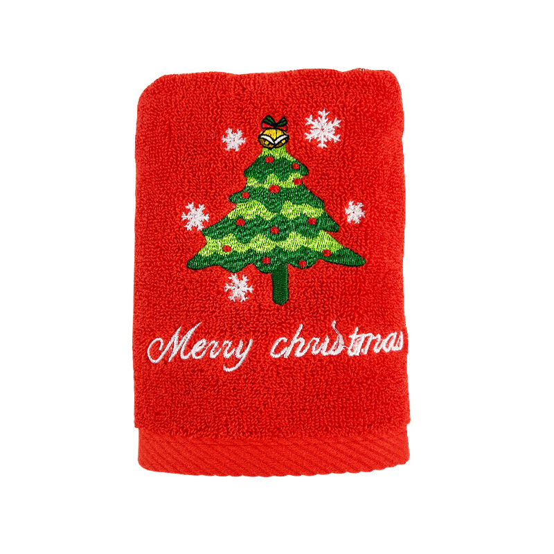 Personalized Cotton Hand Towel Christmas Reusable Kitchen Cleaning Towels