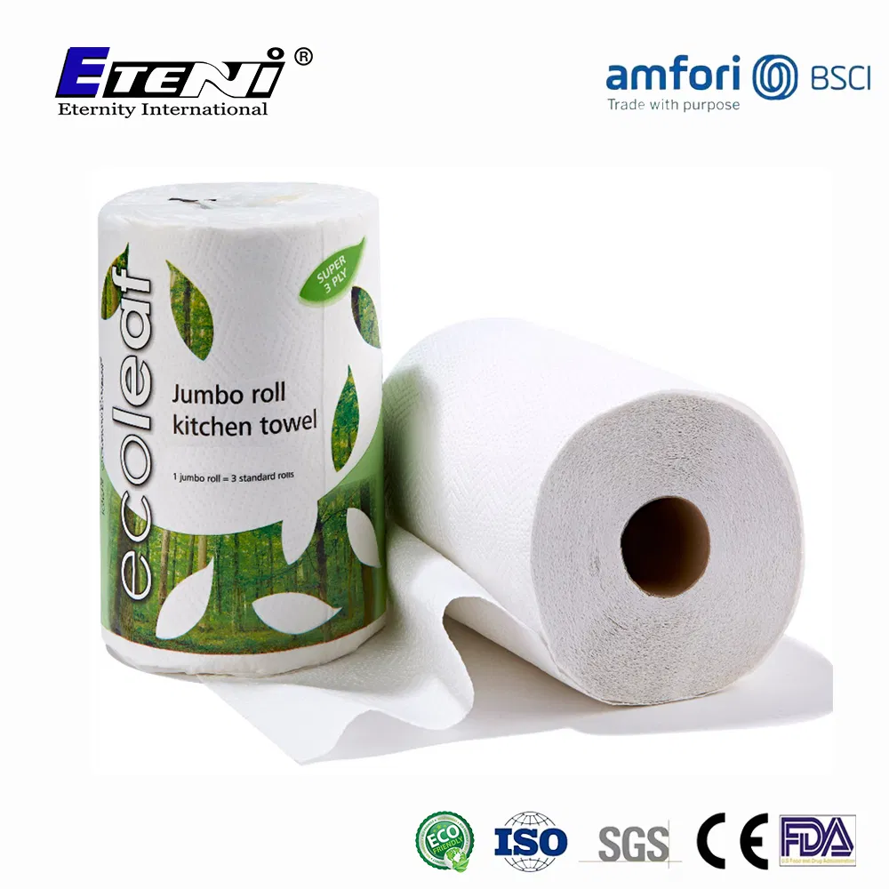BSCI and Strong Bamboo Kitchen Towel Roll and Individual Wrapped Kitchen Towel