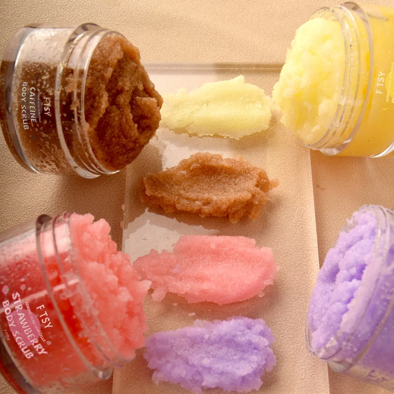 Private Label Skin Care Natural Brightening Moisture Strawberry Body Scrub