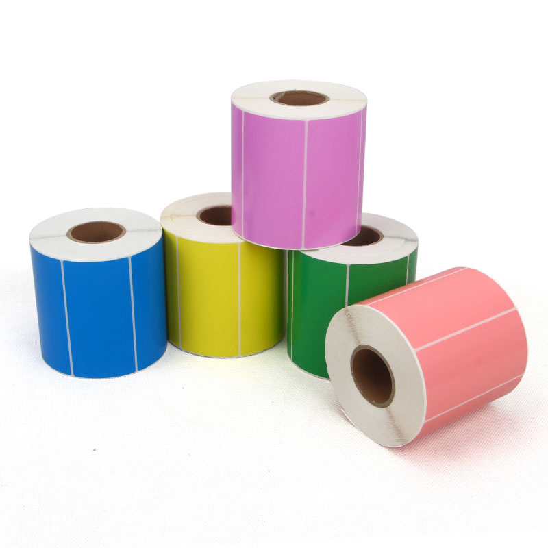 Custom Colorful Square Barcode Labels for Name Printing