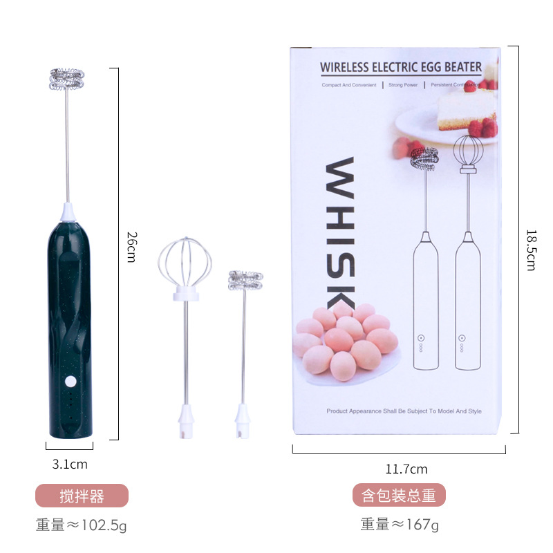 3-Speed Battery Powered Latte Foam Handheld Milk Frother Professional, Electric Milk Frother Coffee Mixer Blender Custom Logo