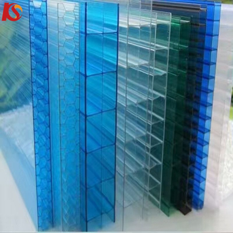 Twinwall Tripe Wall Polycarbonate Sheet Plastic Multi Wall PC Hollow Sheet