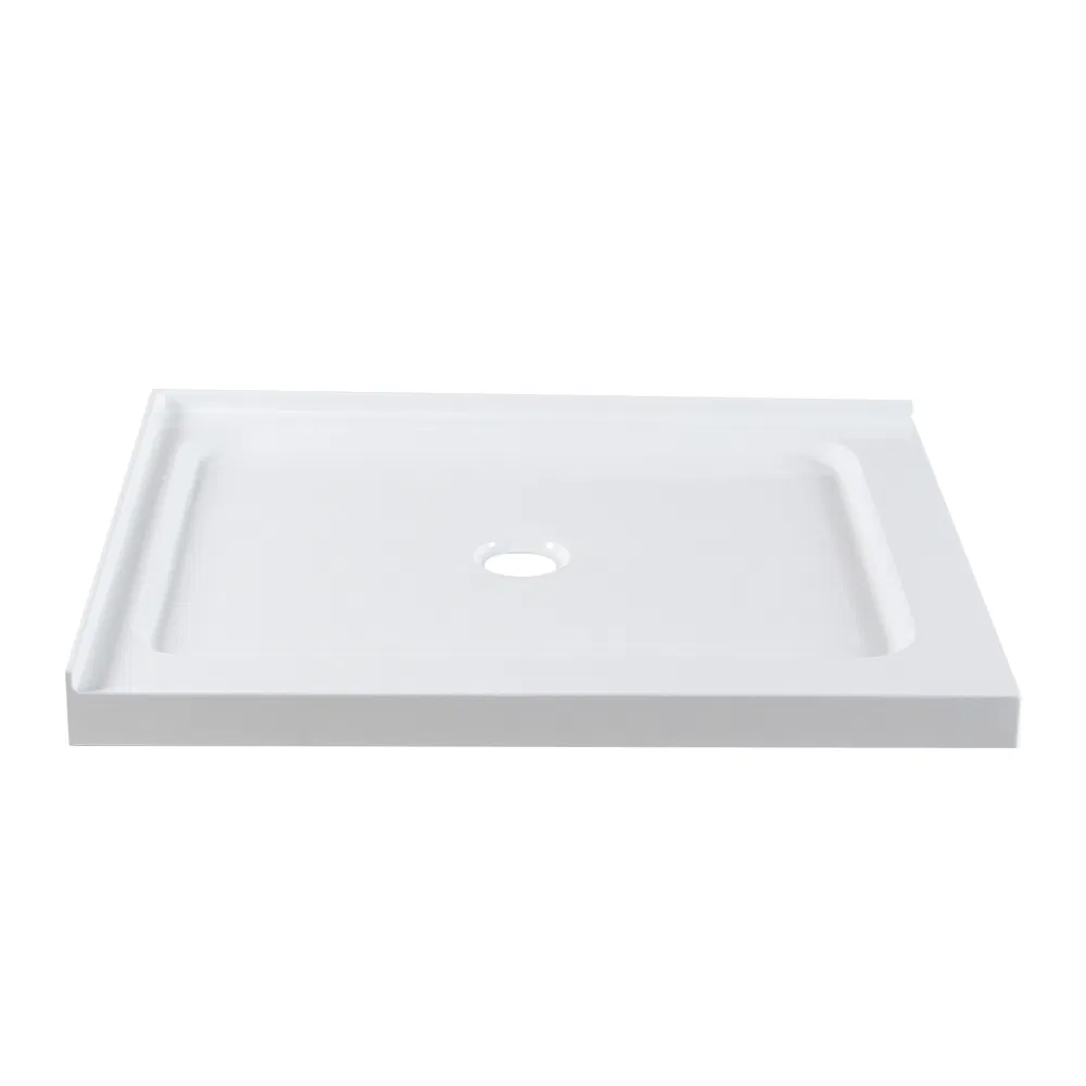 Customized Acrylic Solid Surface Shower Tray Base with Anti-Slip Feature