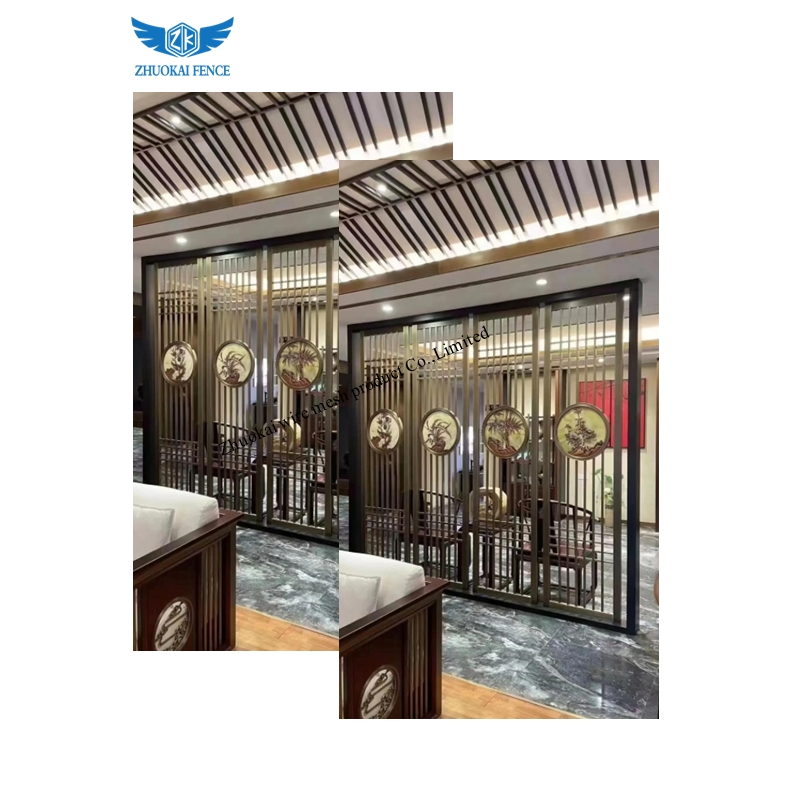 Decorative Laser Cut Metal Design Stainless Steel Living Room Divider Screen