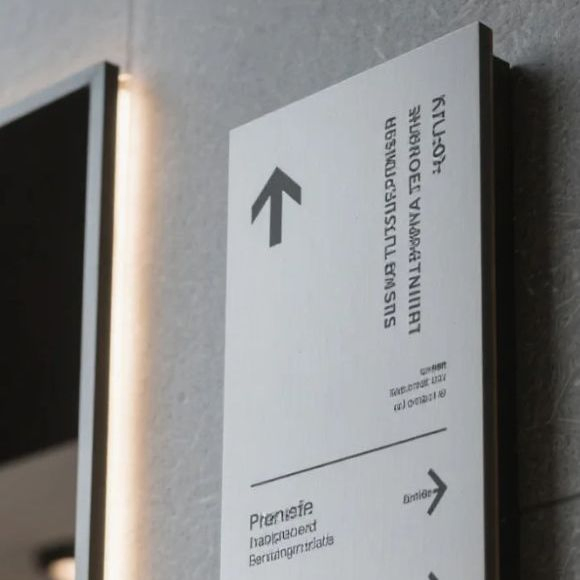 Custom Durable Pylon Sign Wayfinding Guidance Sign Plates