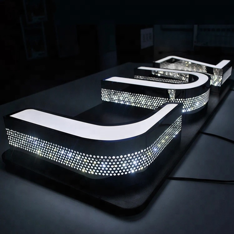 3D Outdoor LED Illuminated Channel Letters Shop Sign Letter Customized Signage