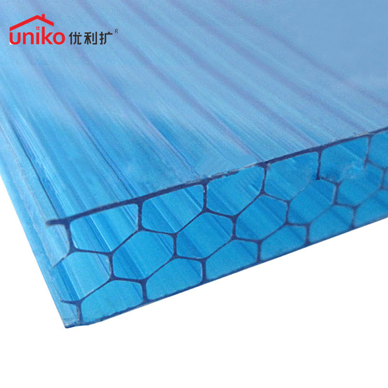 PC Hollow Polycarbonate Sheets for Gardens Greenhouse Plastic Roofing Sheet