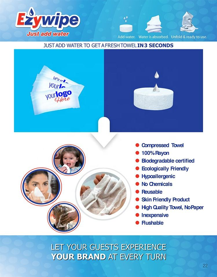 Durable Compressed Magic Towels Tray with 6 Holes
