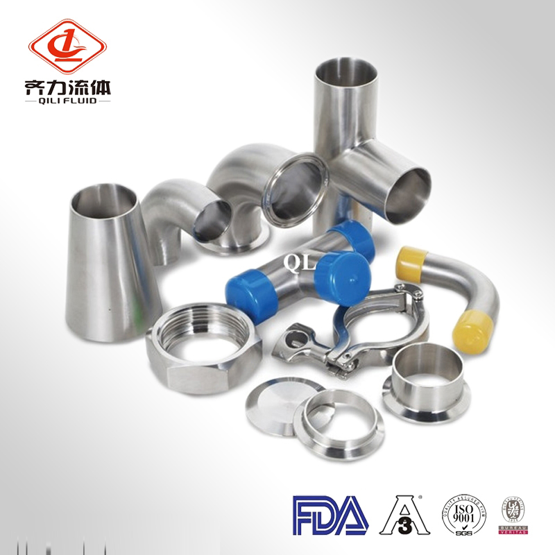 Sanitary Stainless Steel Polished Weld Clamped Female Male I-Line True Laterals Y Tee