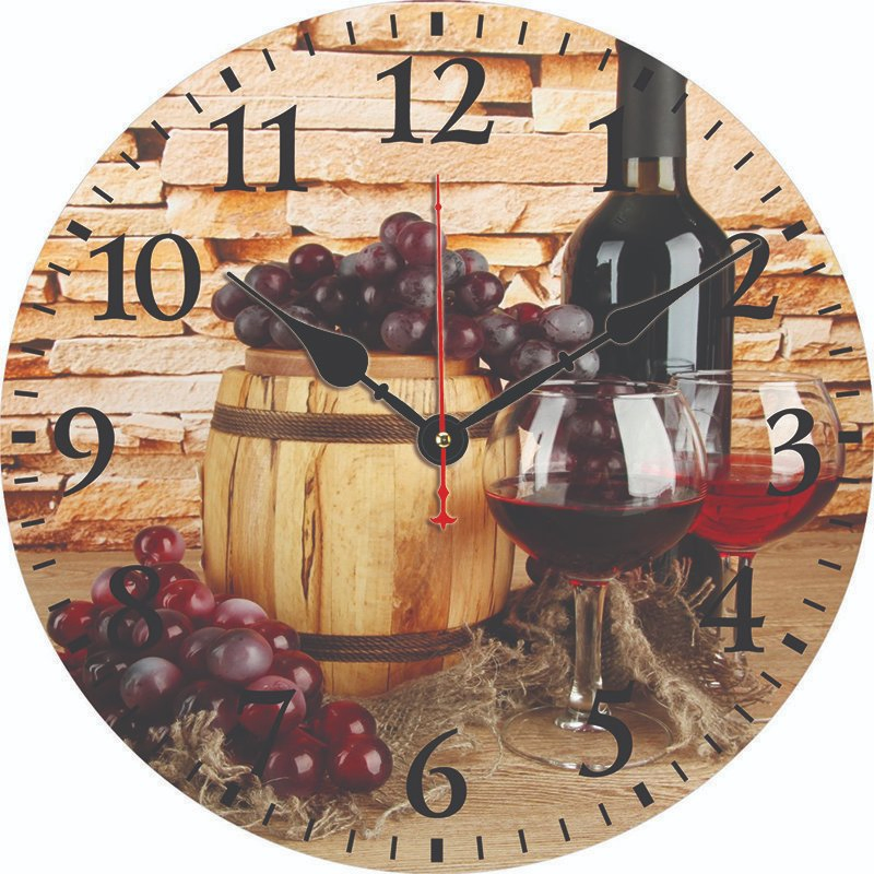 Dia 30/34/40/60cm Antique Decorative Wall Clock Silent Wooden Wall Clock Home and Table Decoration Promotion Gift Clock for Kitchen/Living /Bed Room-Hlc29114