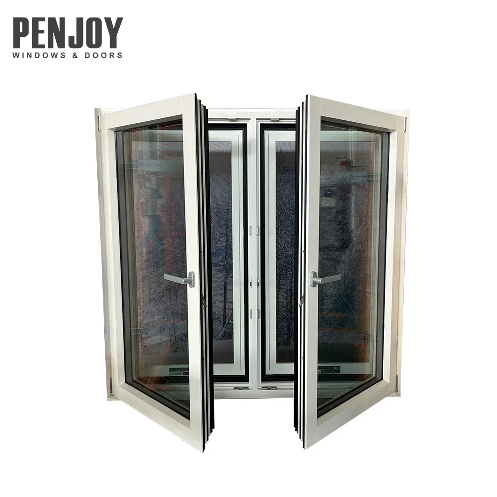 Penjoy Timber Window Triple Pane Passive House Wood Windows Energy Efficeient Window for House