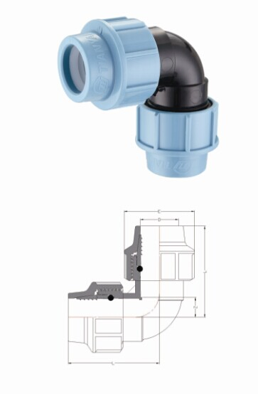 Tee Irrigation System PP Compression Fittings