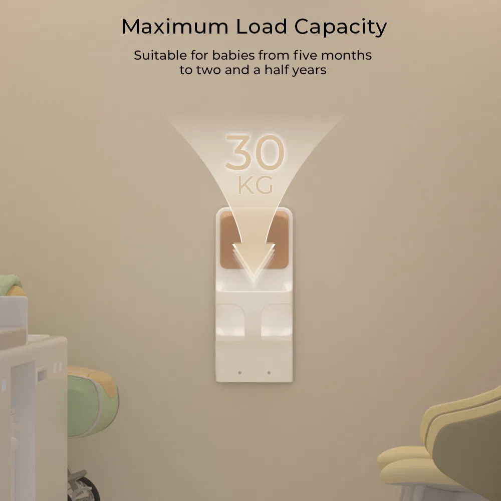 Commercial Bathroom Wall Mounted Eco-Friendly Baby Safety Chair Children Protect Seat