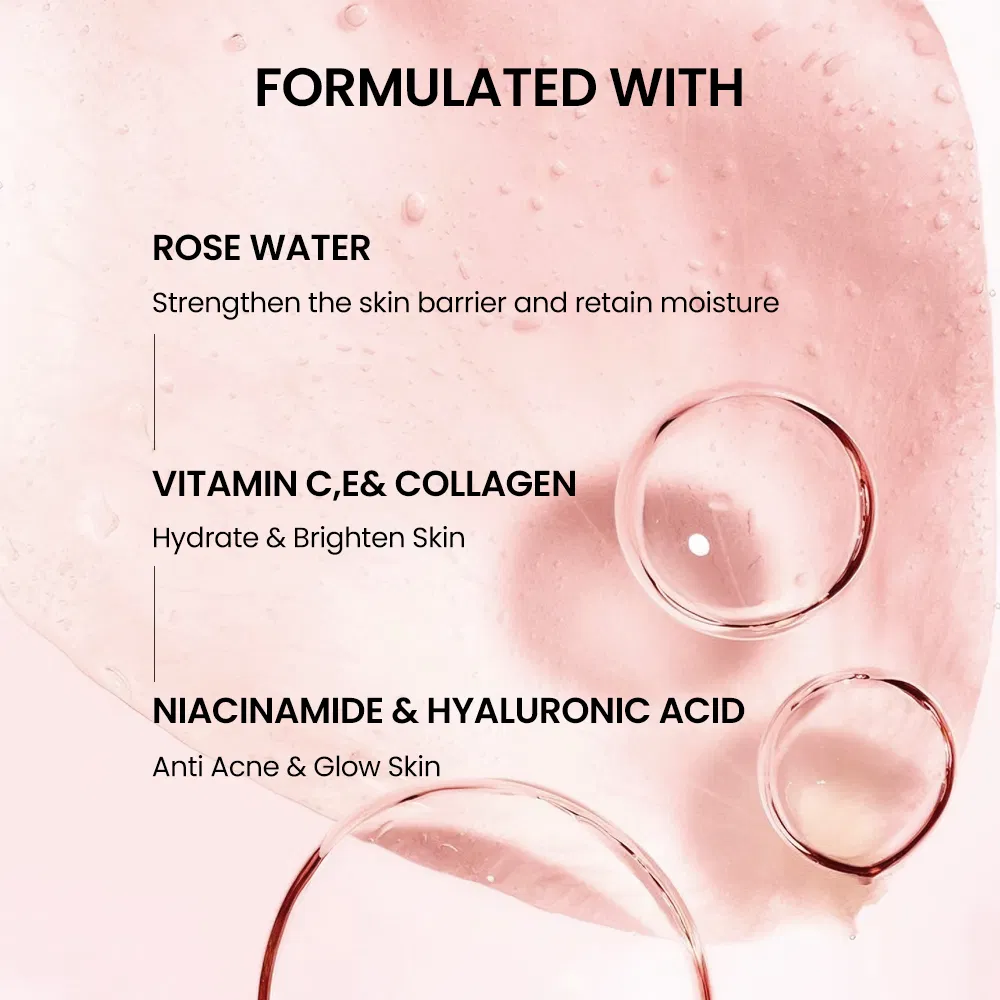 Korean Skin Care Set Rosewater Green Tea Vitamin E Ceramide Niacinamide & Moisturizing Whitening Anti-Aging Firming OEM/ODM