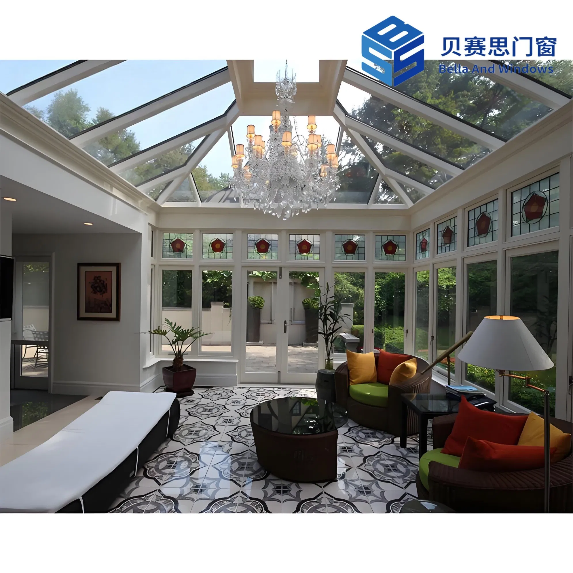 25+ Years Engineer Experience Factory Outlet Unobstructed Panoramic Skylight Aluminum Sunroom with 36 Months Warranty and Lifetime After-Sale Services
