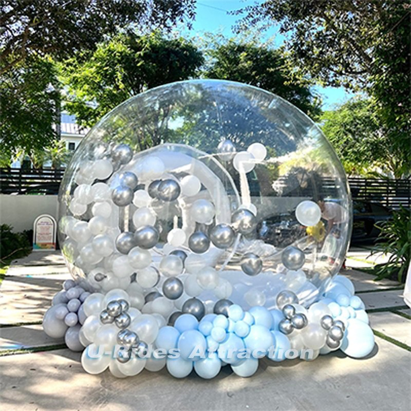 New design Giant bubble filled 100% PVC Tent inflatable balloon fun house with blower for party wedding