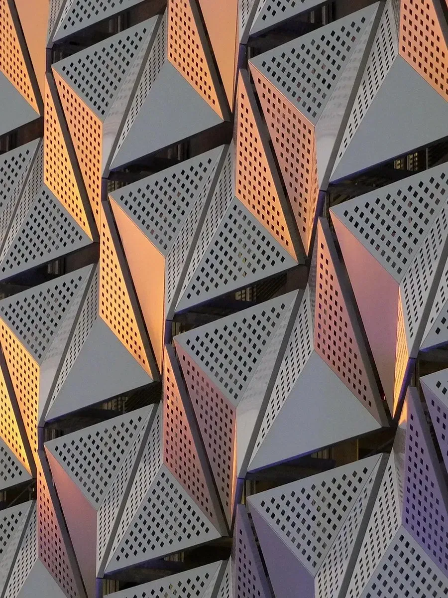 Etal Panel 3D Design Aluminum Carved Solid Panel Cladding System Aluminium Perforated Facade