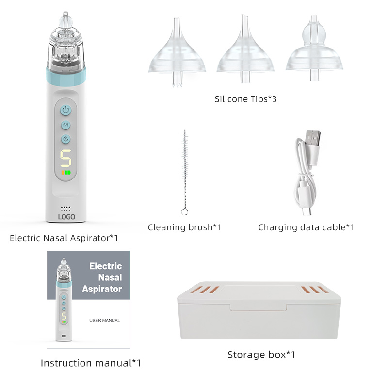 Waterproof Electric Nasal Clean Cartoon Baby Nasal Aspirator with Music and Light