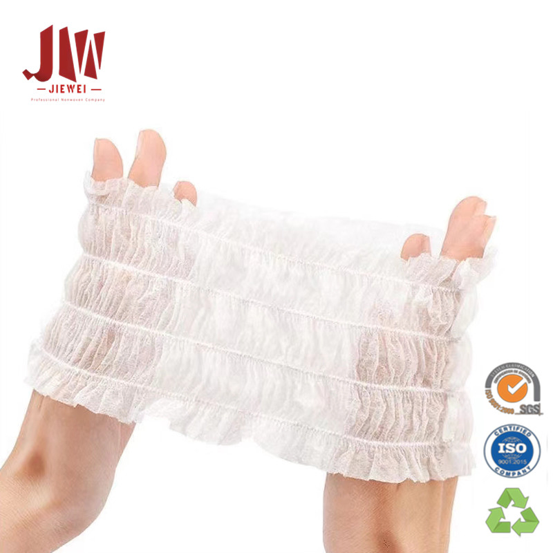 White SPA Disposable Non Woven Headbands SPA
