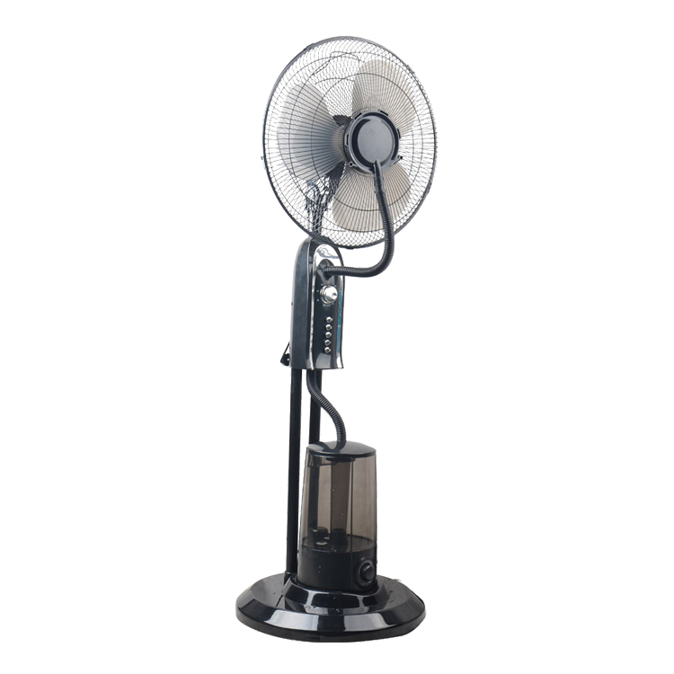 AC DC Operated Oscillation 3 Speed 16 Inch Water Spray Bottle with Timer Remote Control Mist Standing Fan