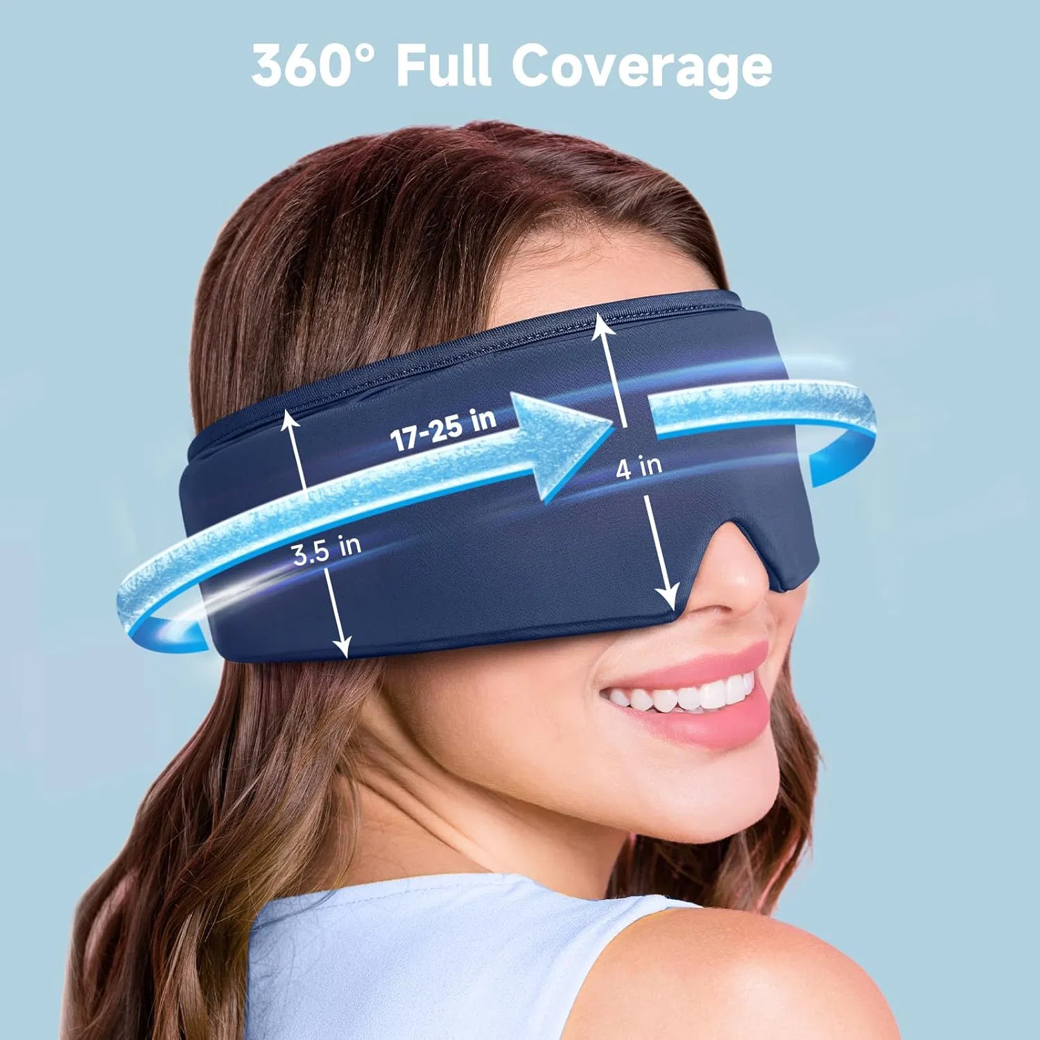 Cooling Eye Mask Soft Cold Sleep Mask for Dry Eyes
